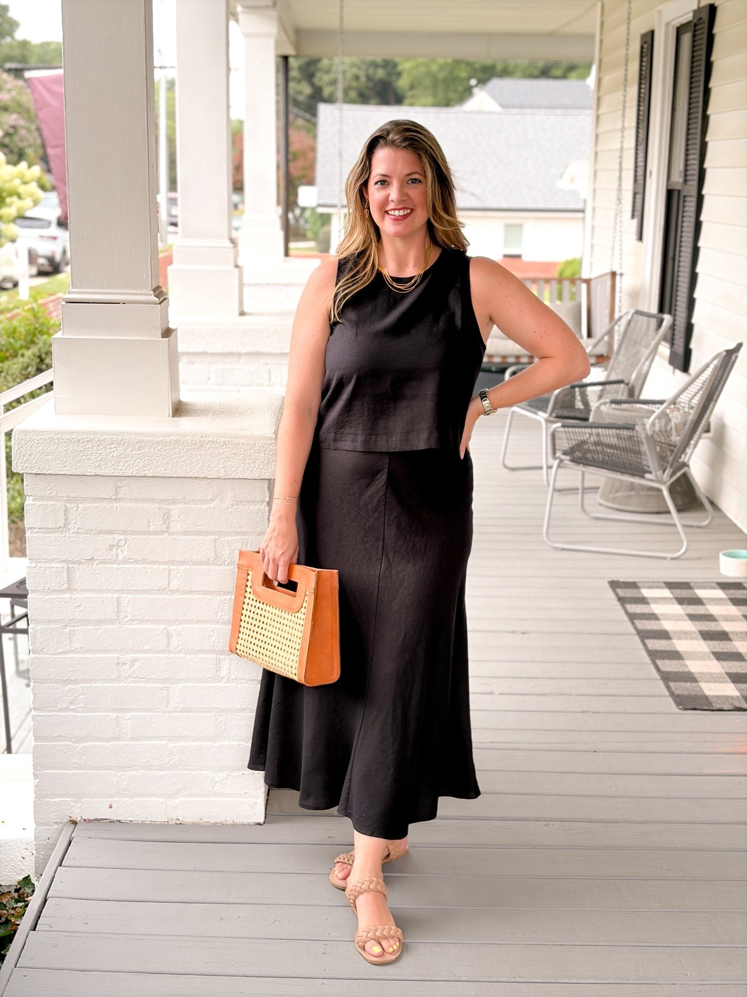 Rose & Lee Co Meryl Skirt, Black by Z Supply Skirts