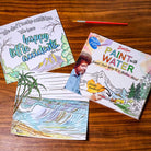 Rose & Lee Co Bob Ross Paint With Water Coloring Book Home & Gifts