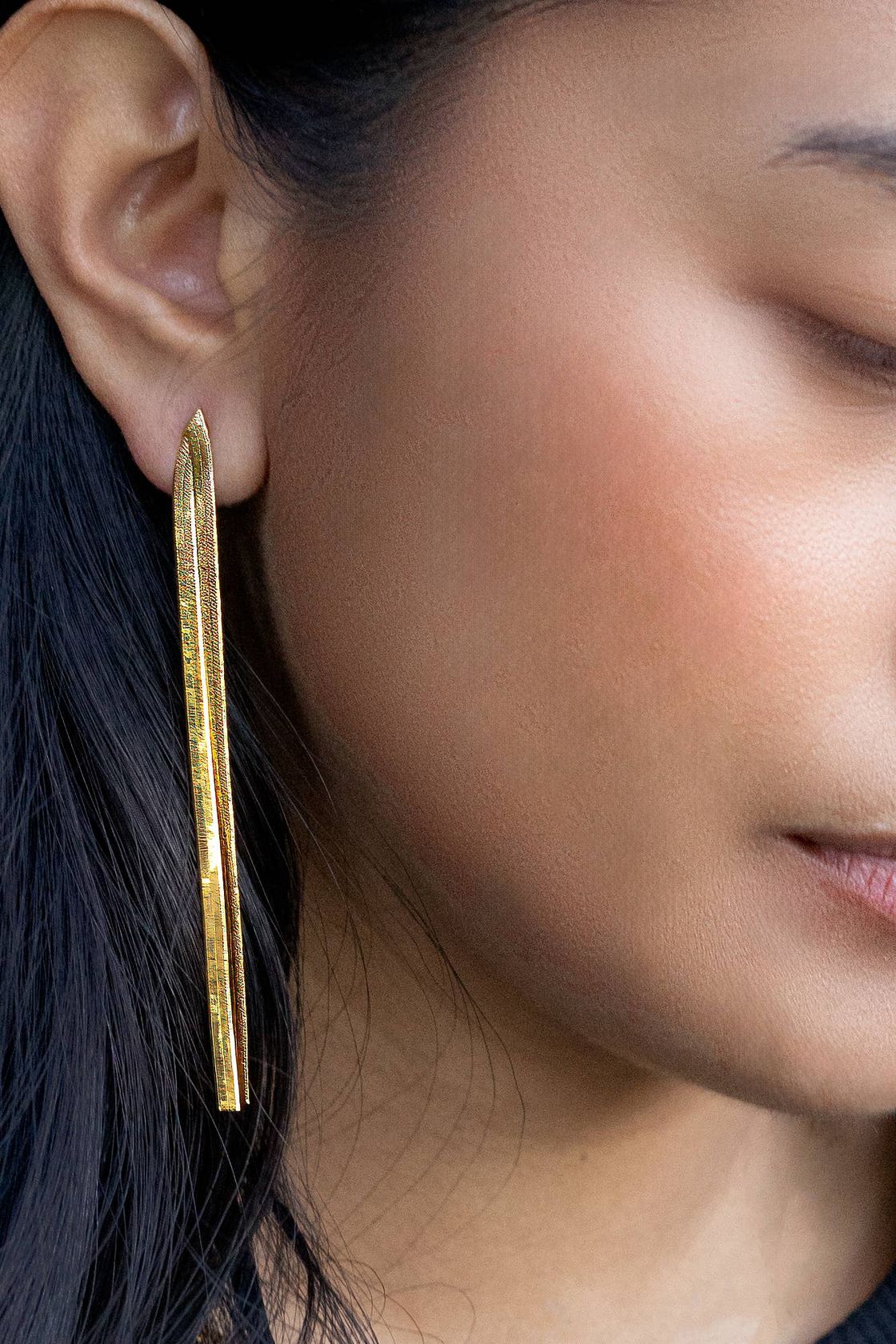 Rose & Lee Co Boogie Nights Earrings, 18k Gold Plated Earrings
