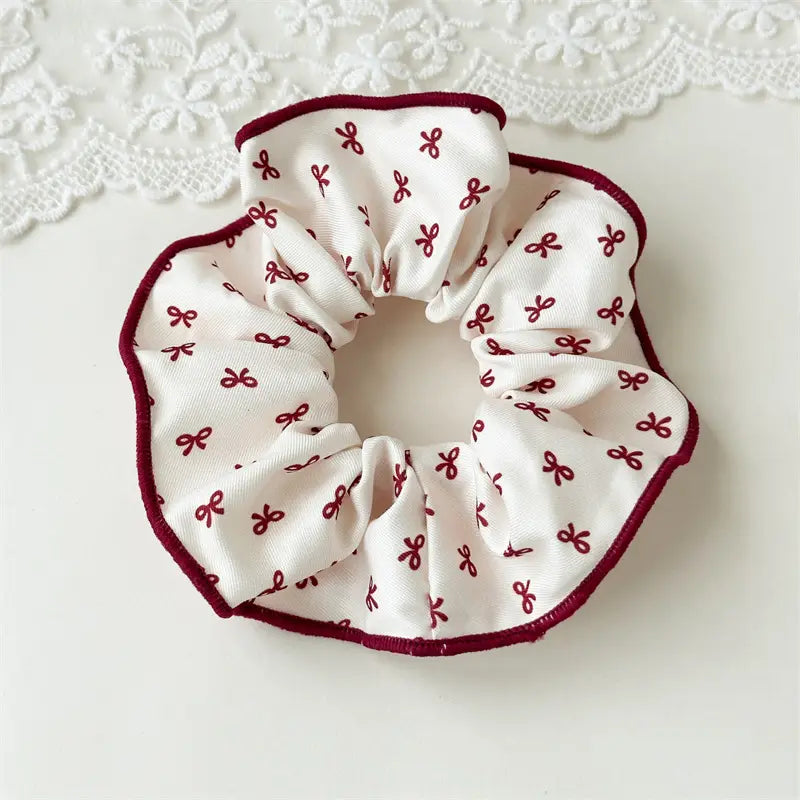 Red Bow Scrunchie