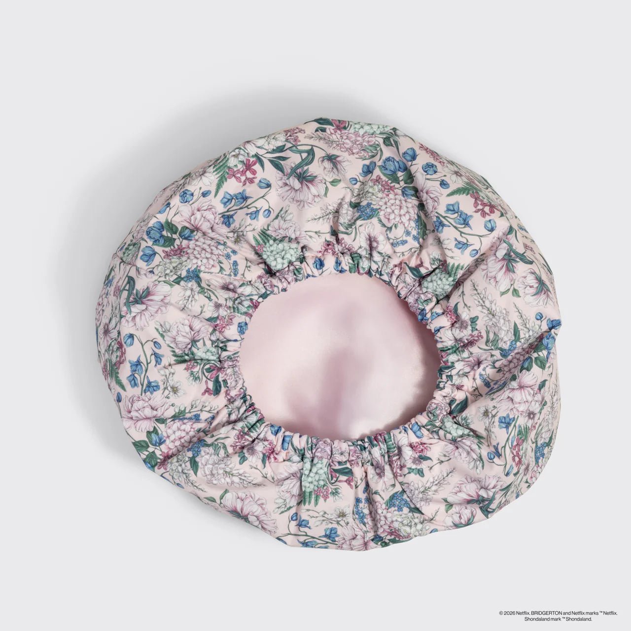 Rose & Lee Co Bridgerton x Kitsch Satin Flexi Shower Cap, Wisteria Accessories