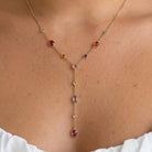 Rose & Lee Co Briennon Lariat Necklace, 18k Gold Necklaces