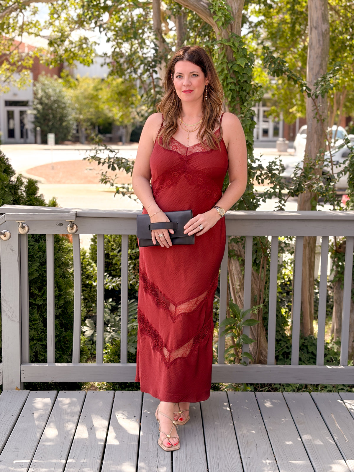 Rose & Lee Co Bruna Dress, Velvet Rouge by Z Supply Event Dress