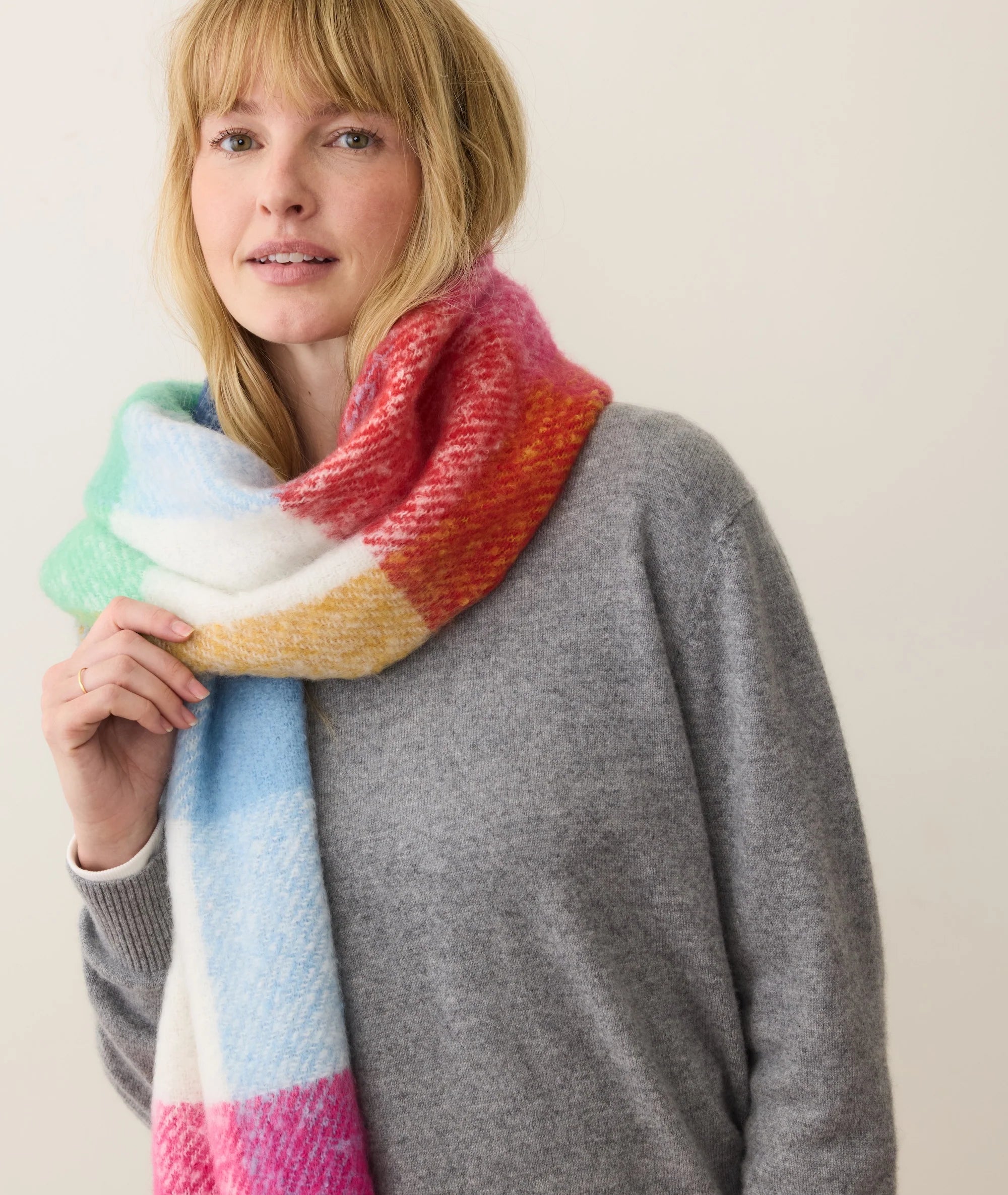 Multi Colored Blanket Scarf