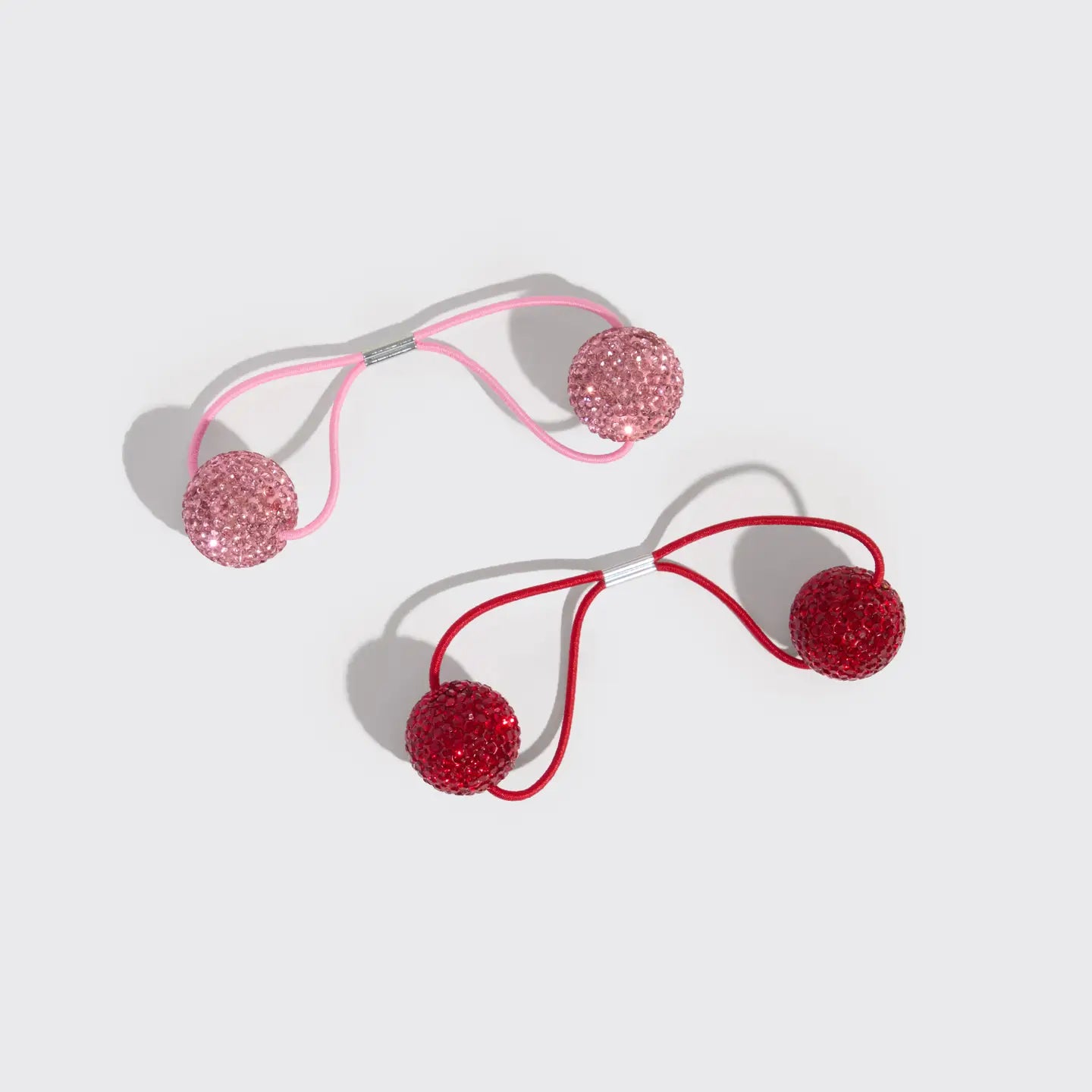 Red & Pink 2 Set of Hair Ties