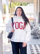 Pilates & Yoga Reversible Mock Neck Sweatshirt