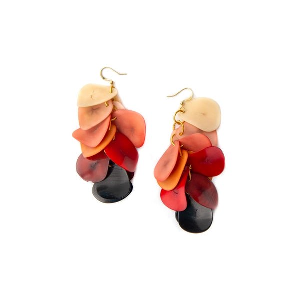 Rose & Lee Co Bailey Earrings, Burgundy Combo Earrings