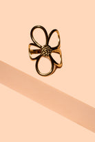 Gold Flower Adjustable Ring