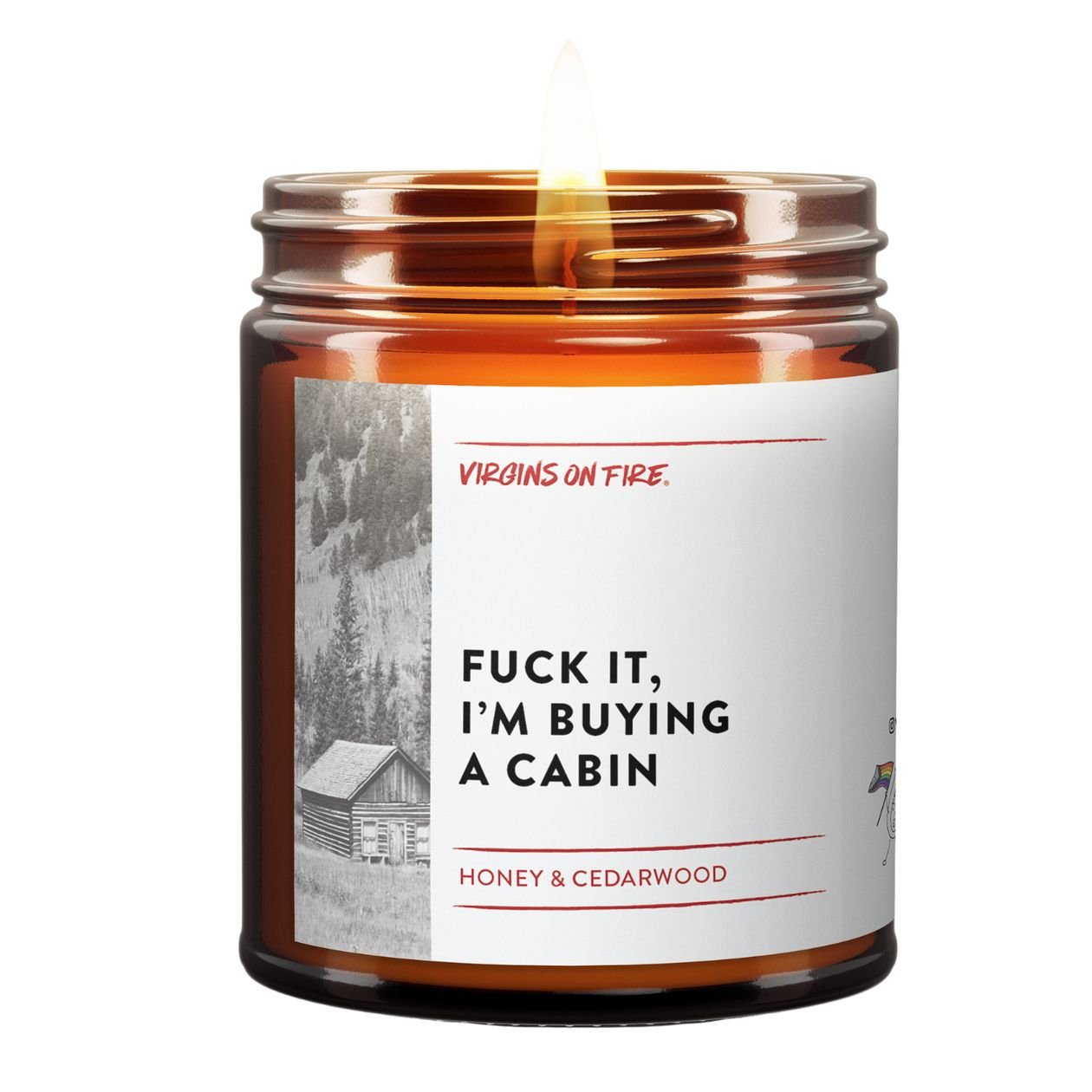 Rose & Lee Co I'm Buying A Cabin Candle, Honey & Cedarwood Candles