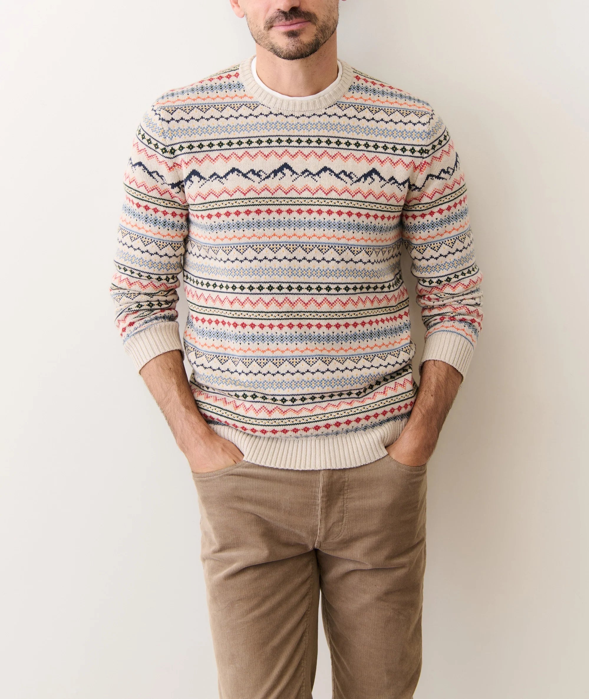Multi Colored Fair Isle Sweater
