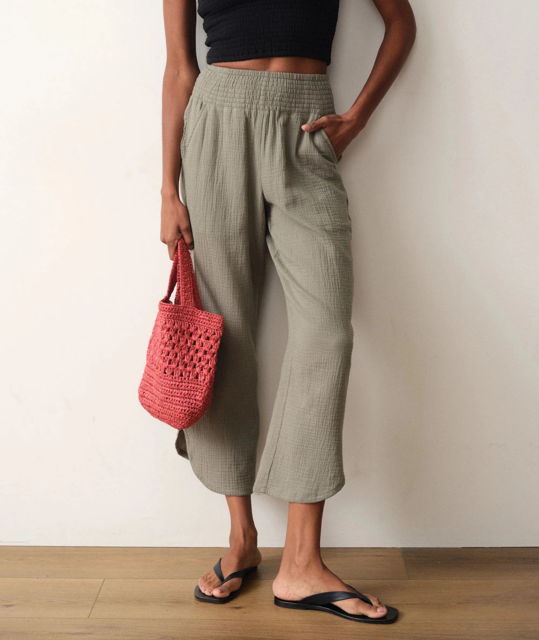 Rose & Lee Co Cali Pants, Sage by Marine Layer Pants