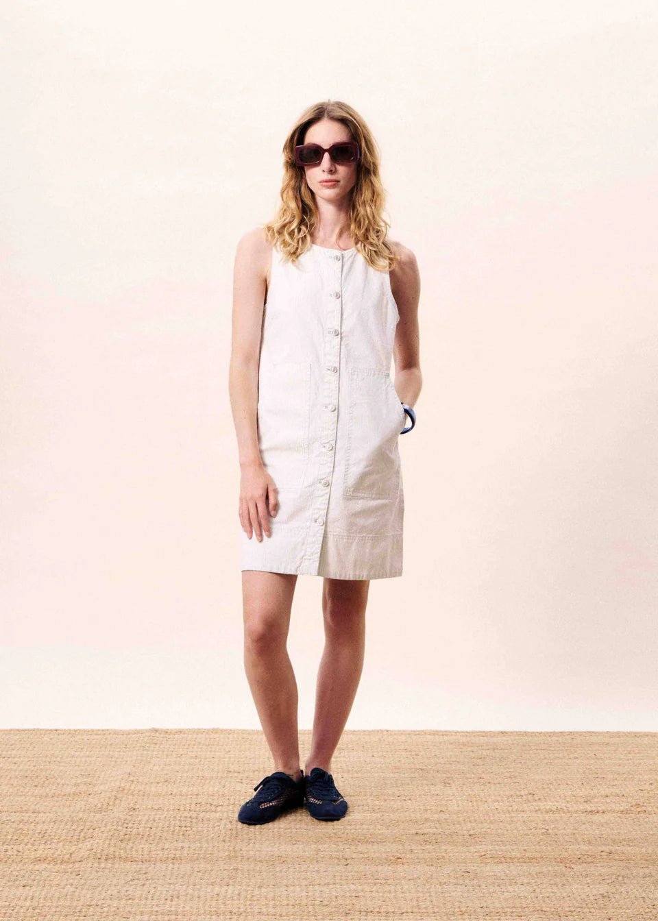 Rose & Lee Co Calypso Dress, Creme Casual Dresses