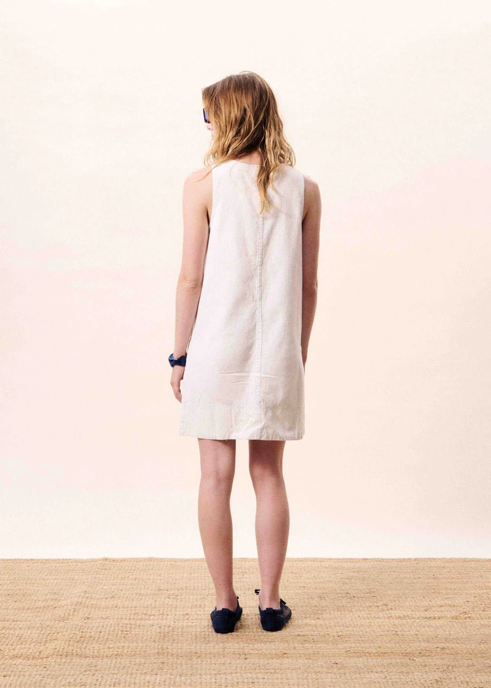 Rose & Lee Co Calypso Dress, Creme Casual Dresses
