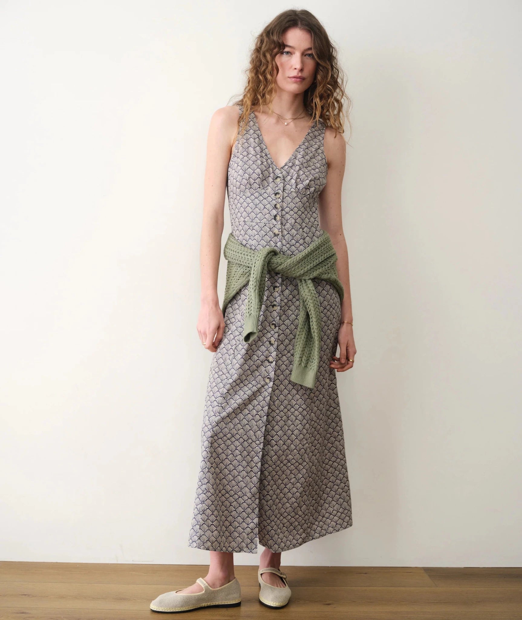 Rose & Lee Co Camila Dress, Navy Seashell by Marine Layer Casual Dresses