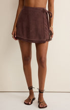 Rose & Lee Co Canopy Wrap Skirt, Chocolate Cherry by Z Supply Skirts
