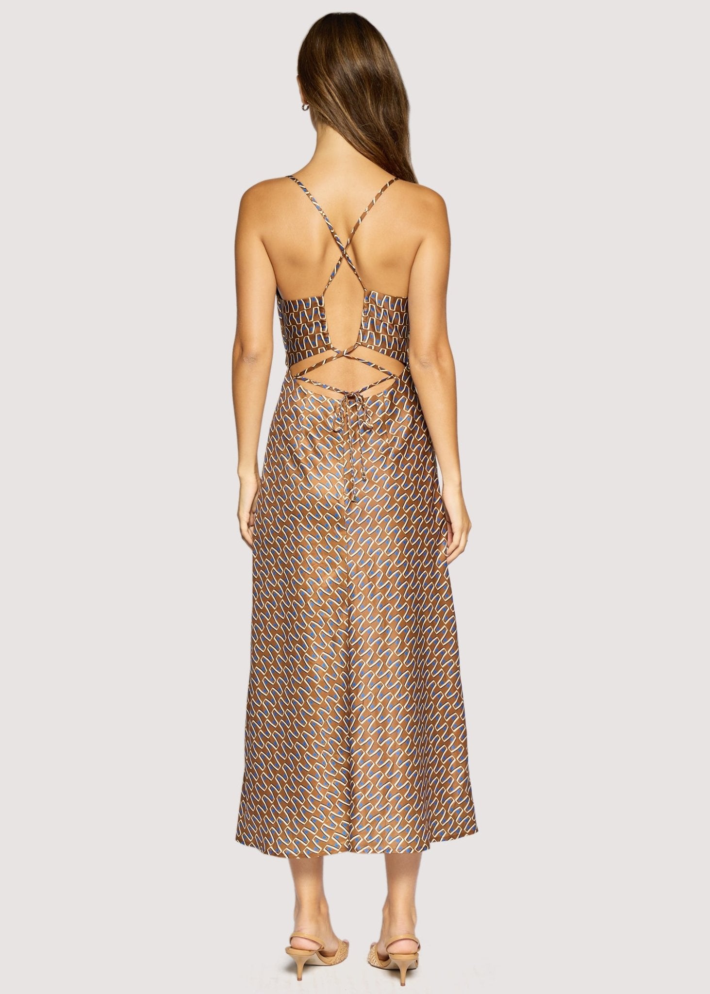 Rose & Lee Co Capri Dress, Brown/Multi Event Dress
