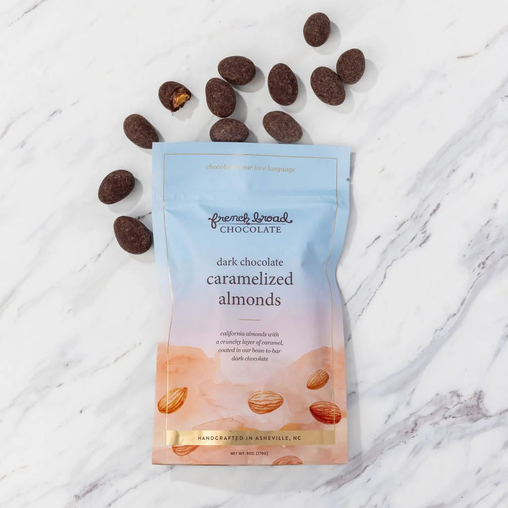 Dark Chocolate Caramelized Almonds
