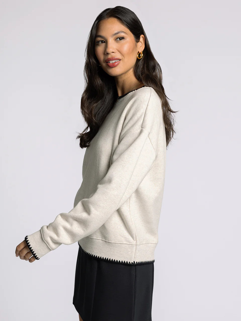 Heather Grey Long Sleeve Pullover