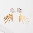 Rose & Lee Co Caroline Stud & Fringe Earrings Earrings