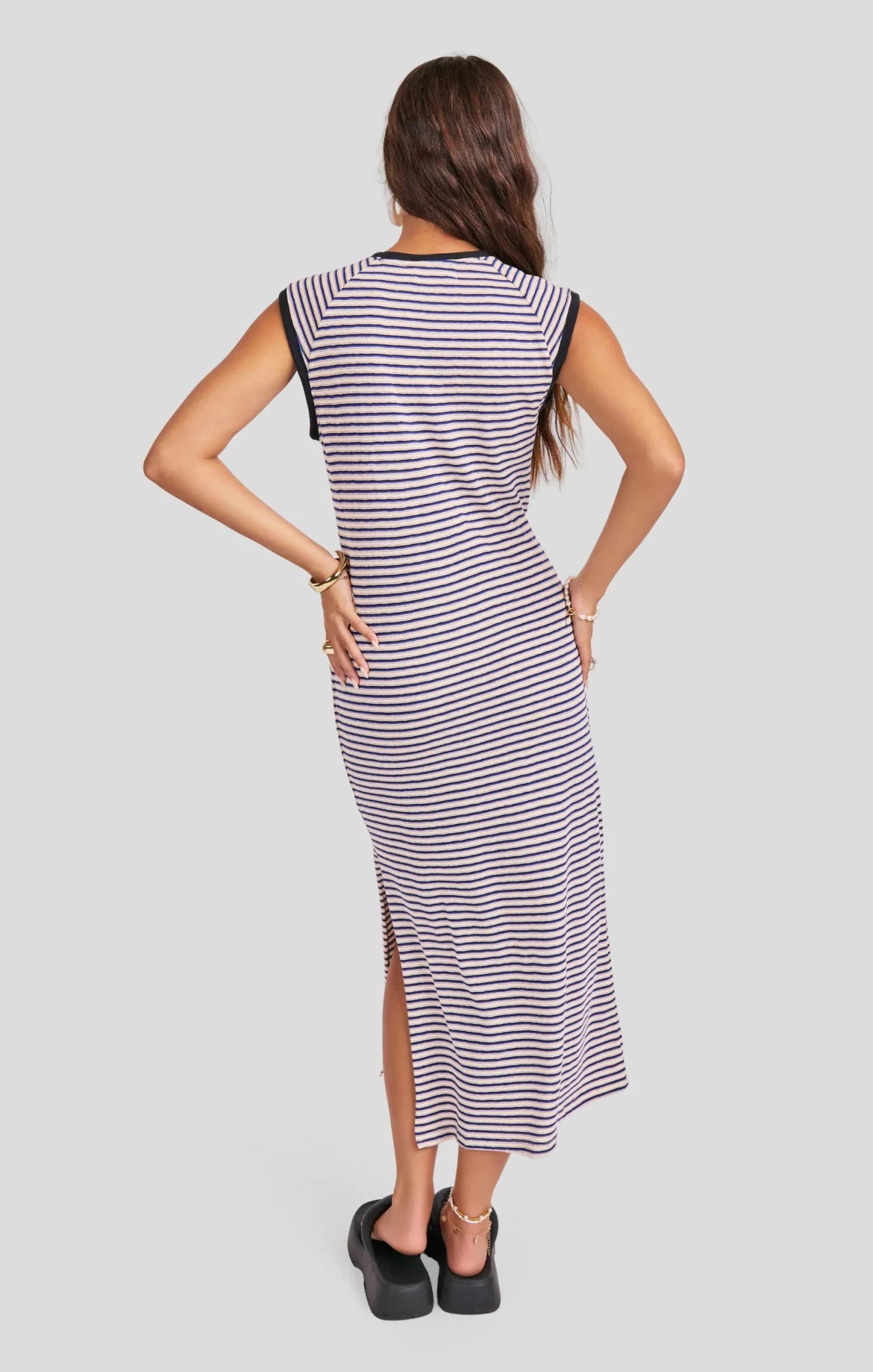 Rose & Lee Co Caspian Dress, Blue Multi Casual Dresses