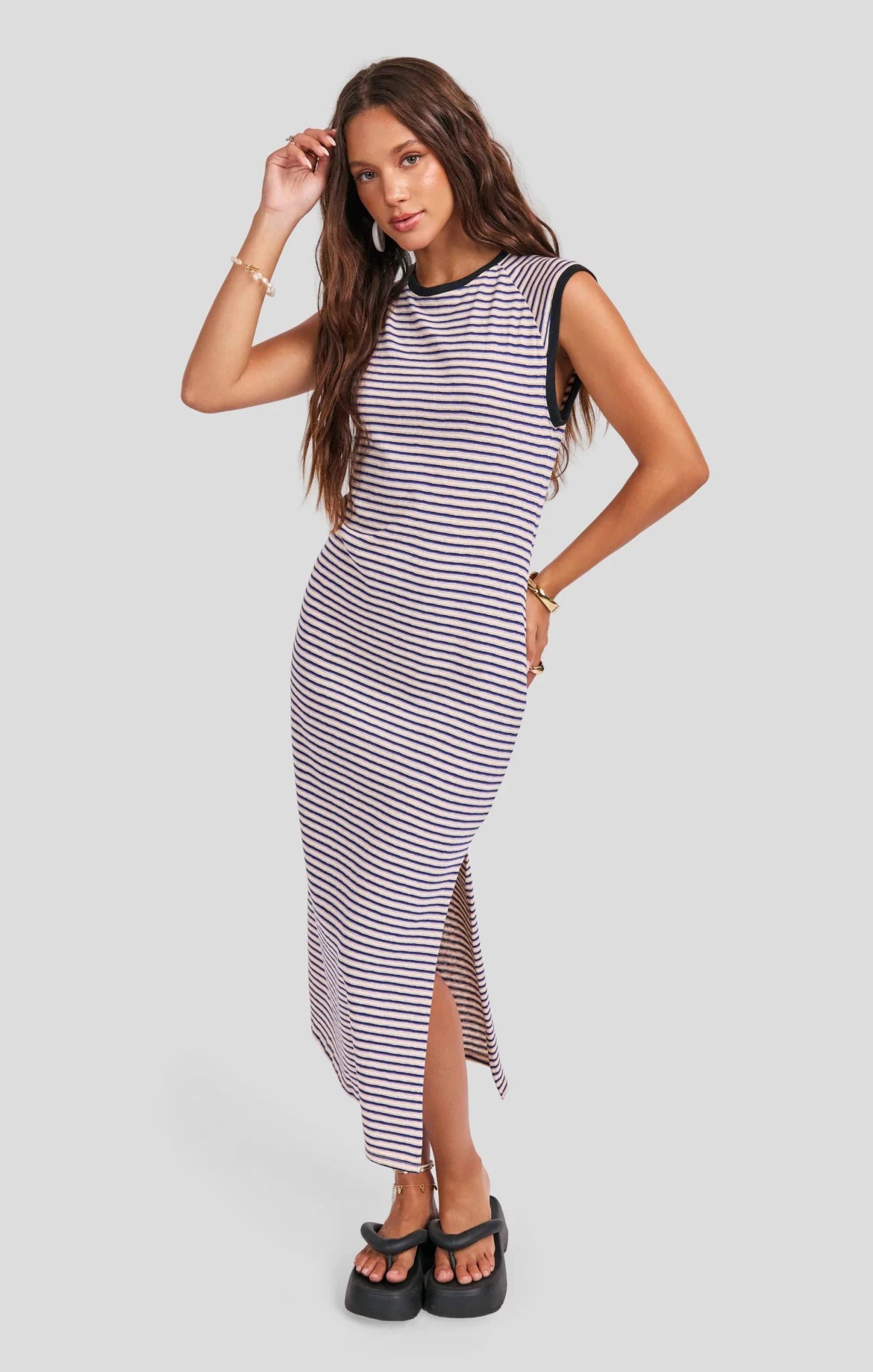 Rose & Lee Co Caspian Dress, Blue Multi Casual Dresses