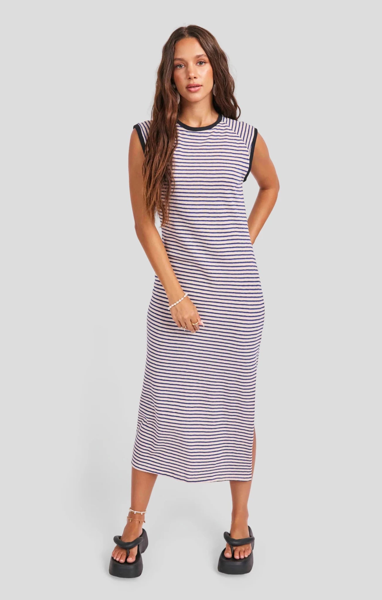 Rose & Lee Co Caspian Dress, Blue Multi Casual Dresses