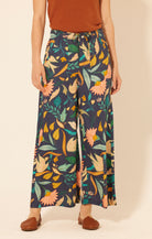 Printed Multi-Colored Wide Leg Pants