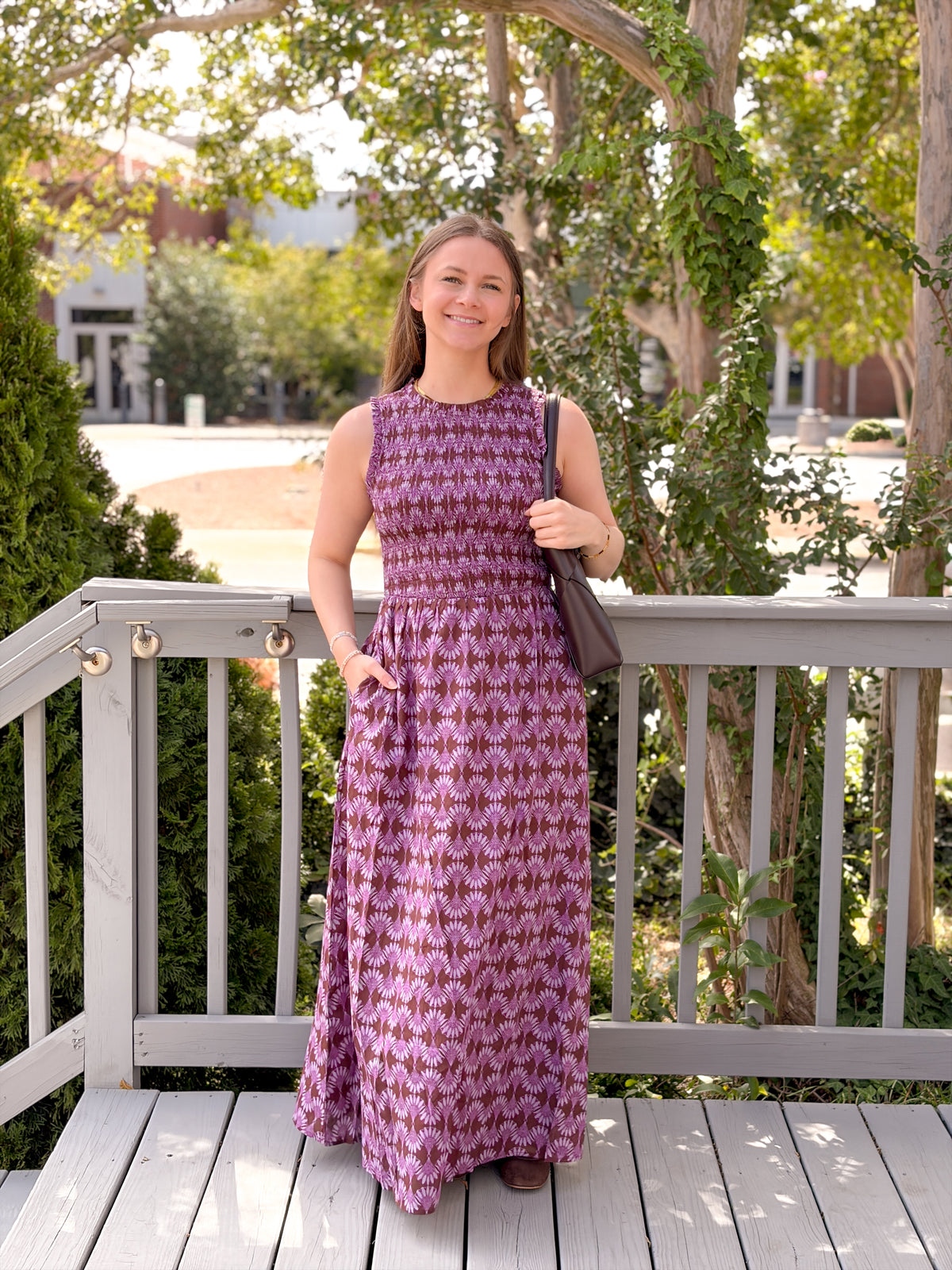 Rose & Lee Co Cecil Dress, Burgundy/Purple Casual Dresses