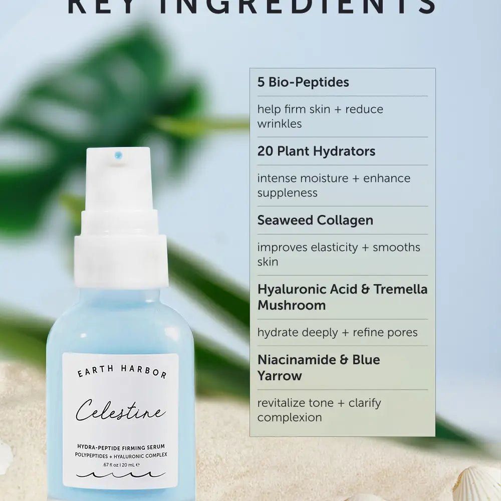 Rose & Lee Co Celestine Hydra - Peptide Firming Serum, Hyaluronic Complex Bath & Body