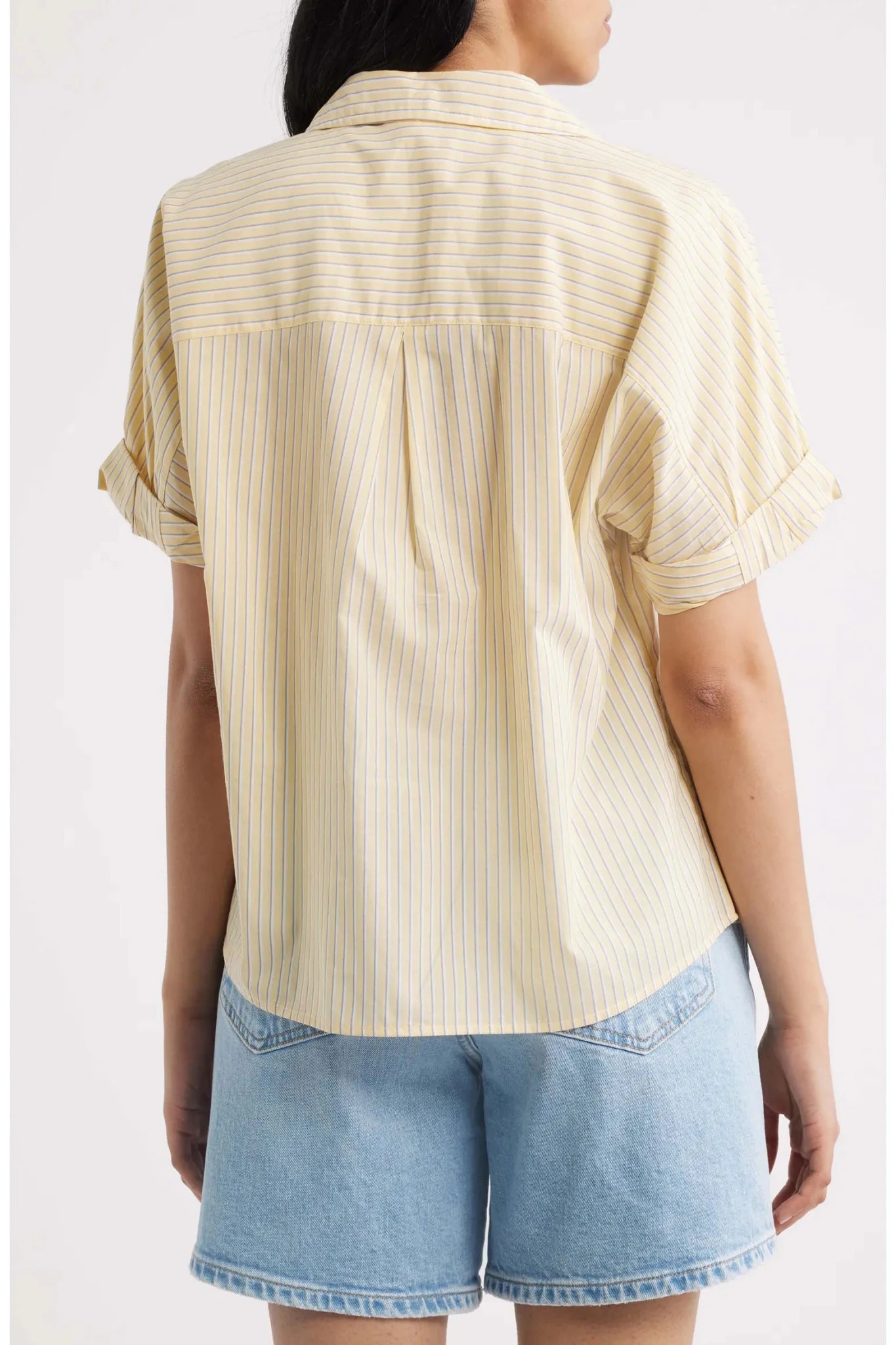 Rose & Lee Co Chase Top, Lemon Drop short sleeve