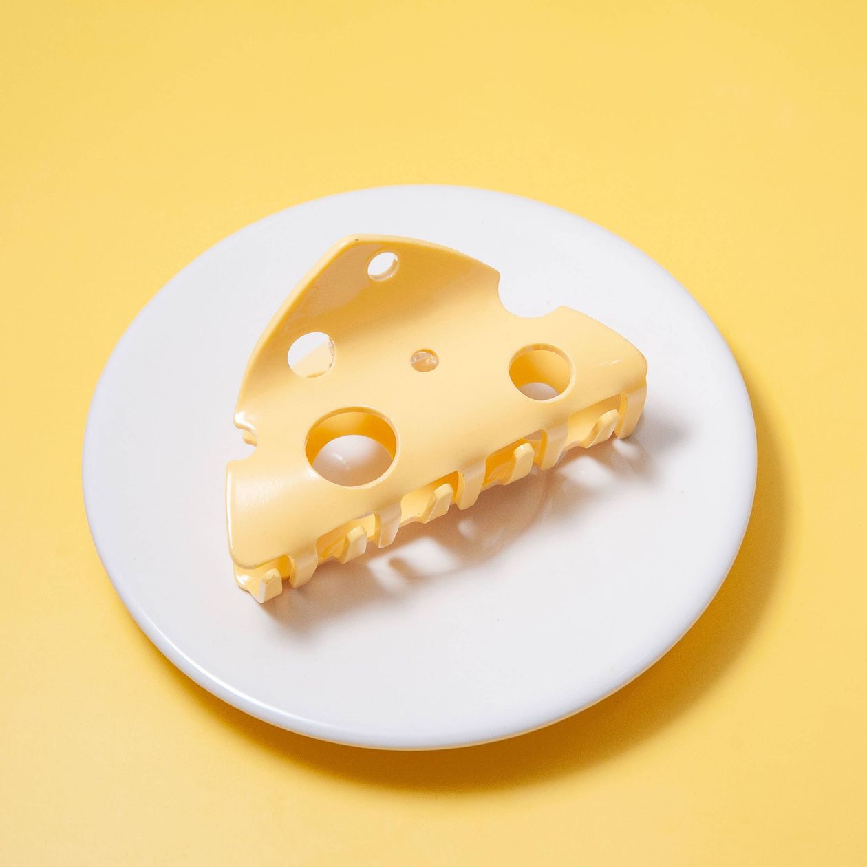 Cheese Hair Claw Clip