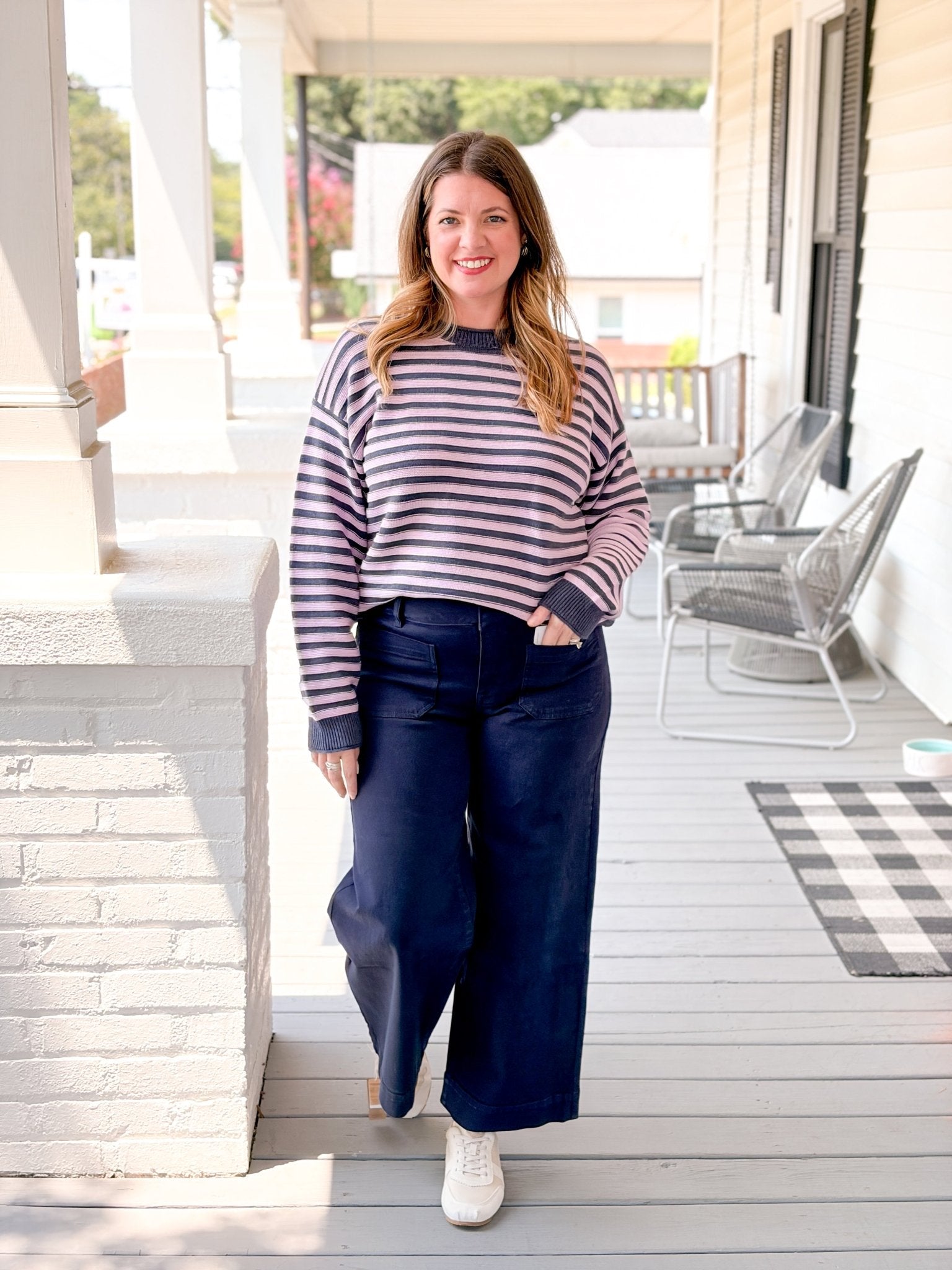 Rose & Lee Co Chelsea Pants, Navy Blazer by Sanctuary Pants