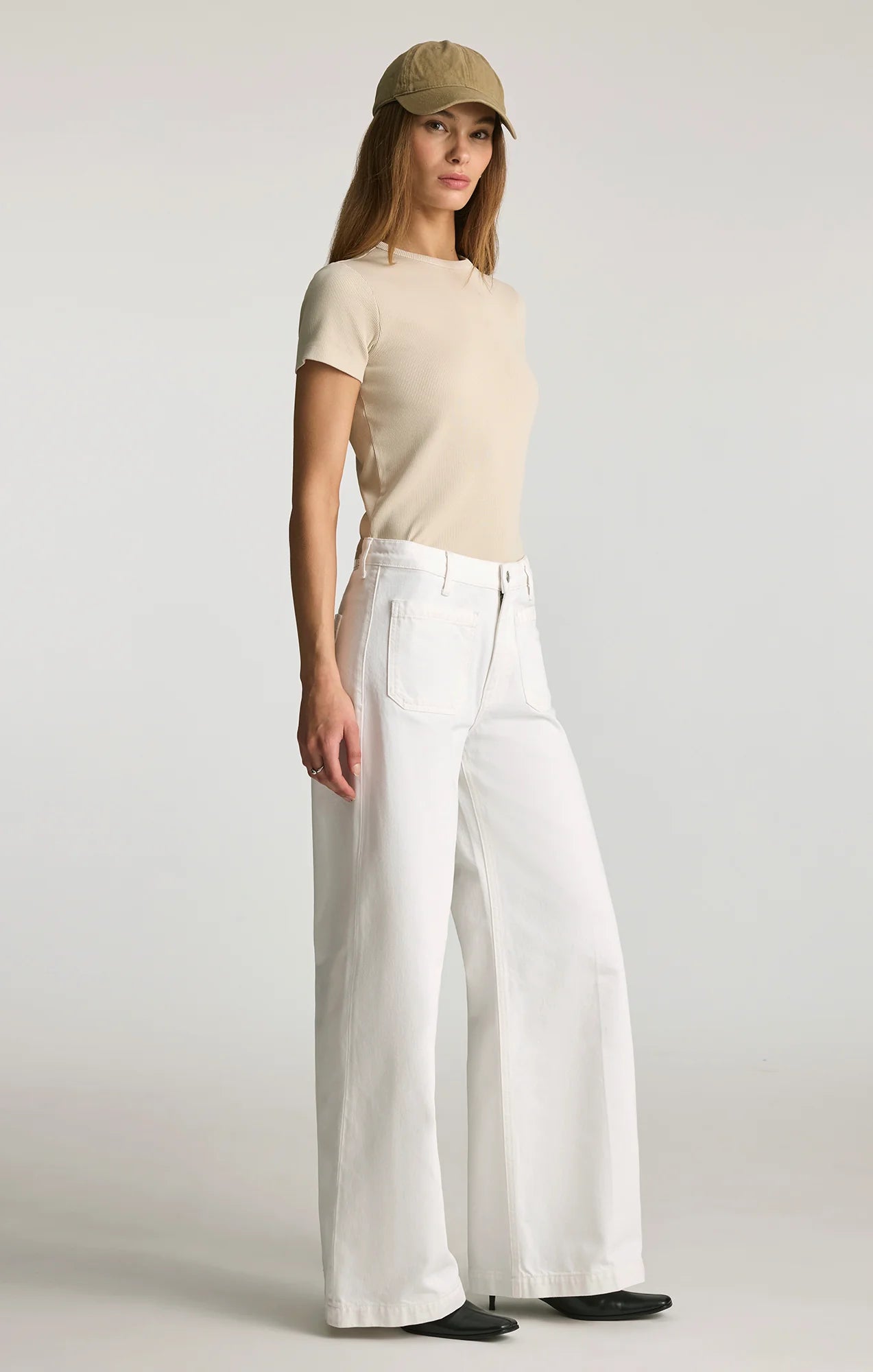 Rose & Lee Co Christine Jeans, White by Mavi Jeans Denim
