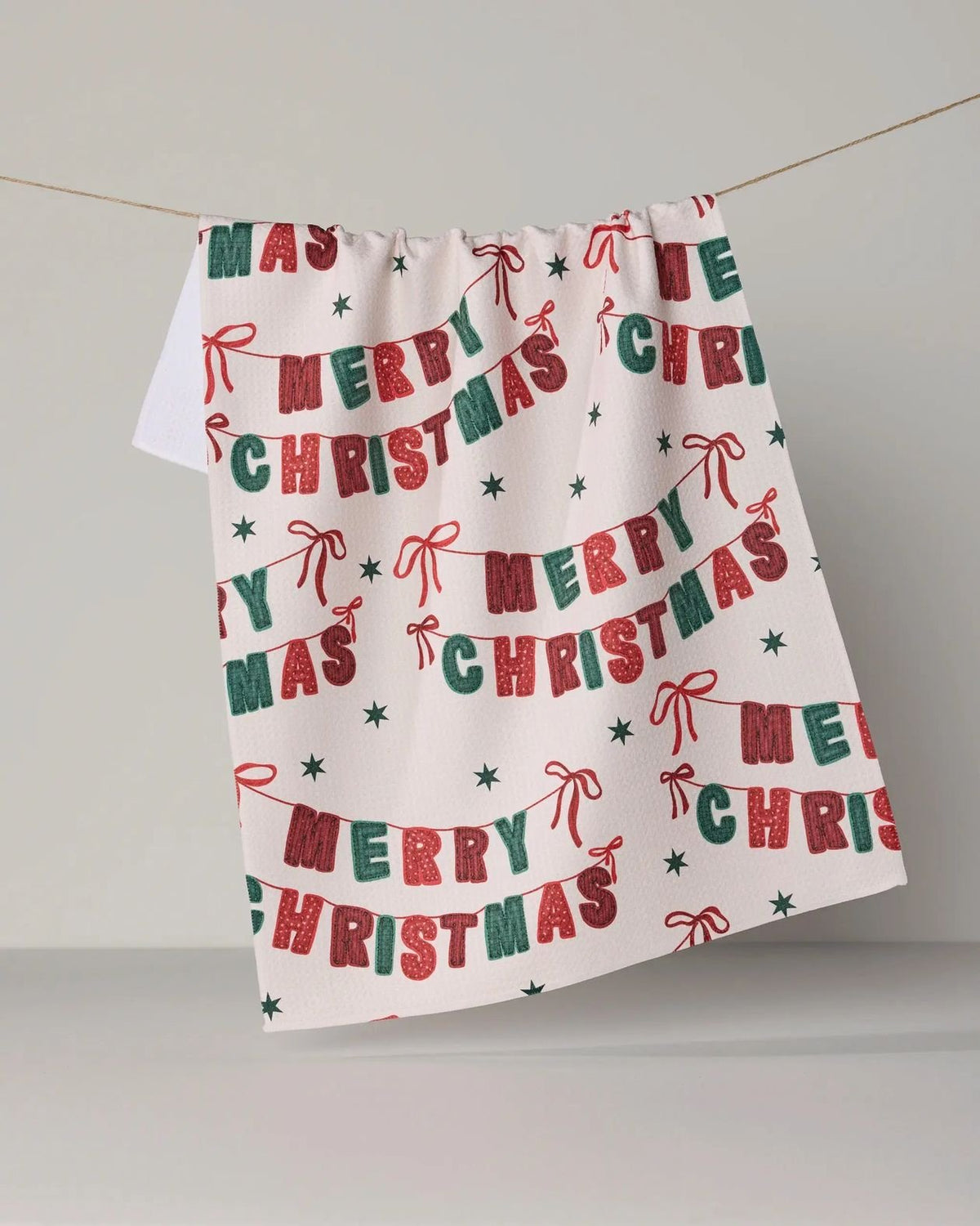 Rose & Lee Co Christmas Banner Tea Towel Home & Gifts