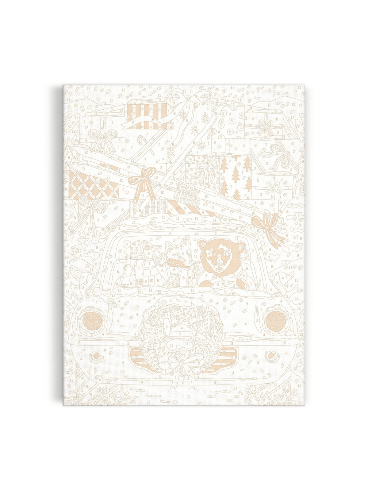 Rose & Lee Co Paint by Number Kit, Christmas Joyride Home & Gifts