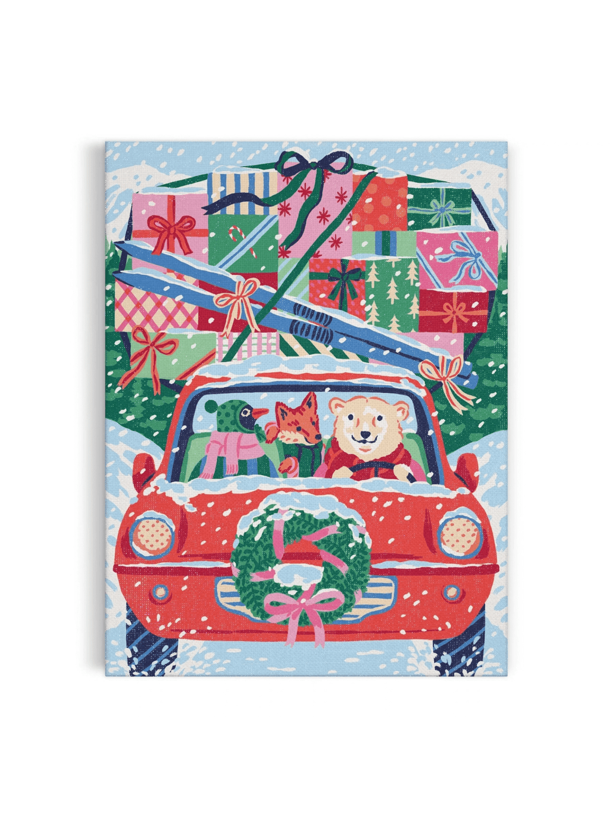 Rose & Lee Co Paint by Number Kit, Christmas Joyride Home & Gifts