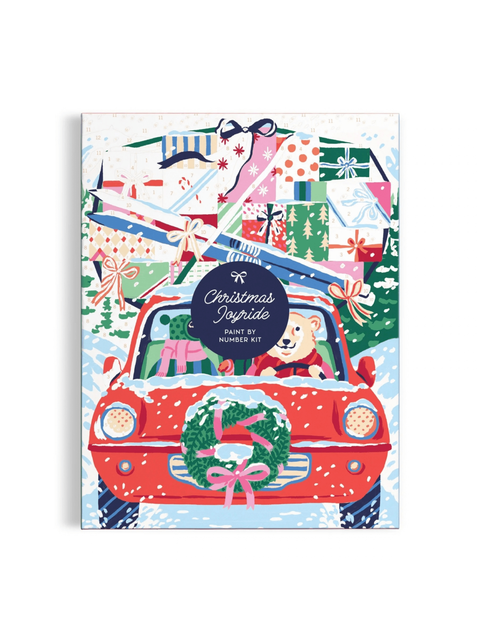 Rose & Lee Co Paint by Number Kit, Christmas Joyride Home & Gifts