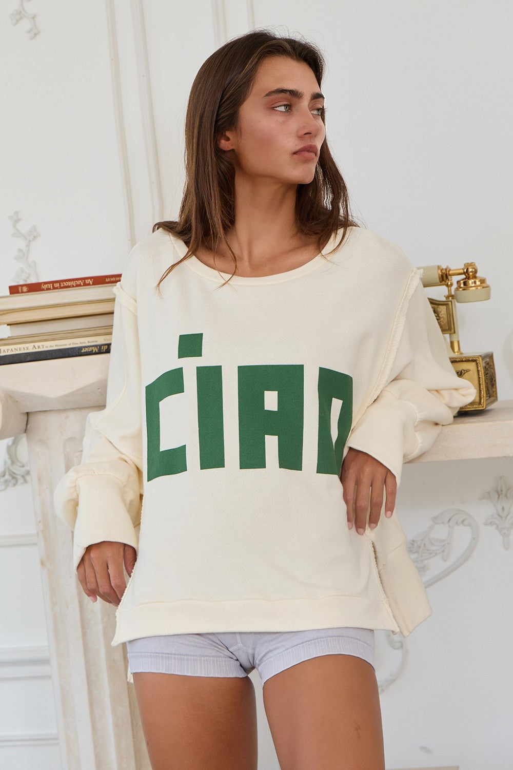 CIAO Graphic Long Sleeve Top