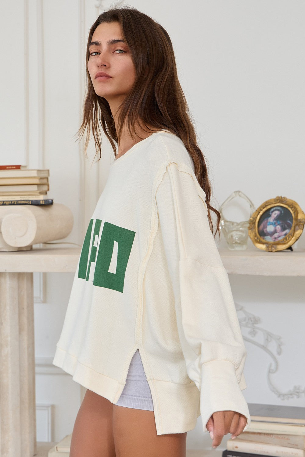 CIAO Graphic Long Sleeve Top