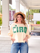 CIAO Graphic Long Sleeve Top
