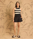 Rose & Lee Co Cindy Sweater Tank, Black/Pearl Tanks