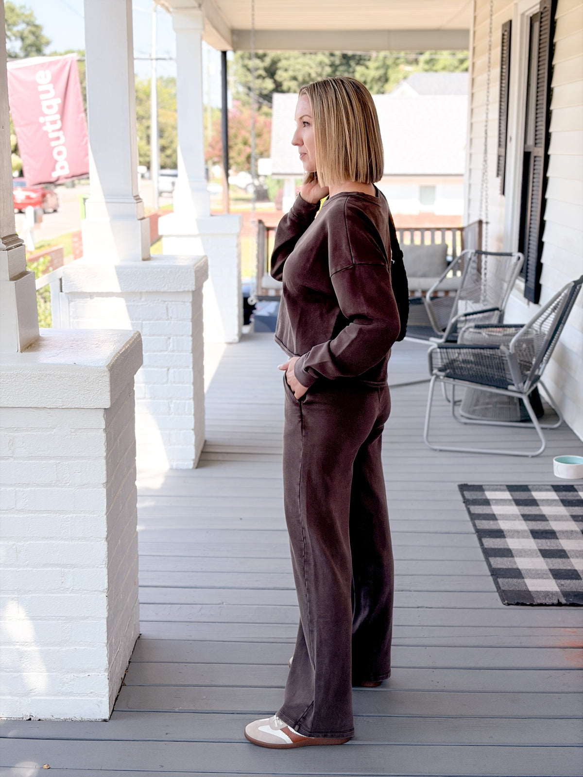 Rose & Lee Co Circuit Sweatshirt, Dark Chocolate by Z Supply Sweatshirt & Hoodies