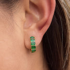 Rose & Lee Co Clariel Hoop Earrings, 18k Gold Earrings