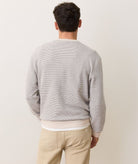 Striped Long Sleeve Fleece Sweatshirt