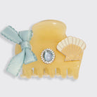 Rose & Lee Co Coastal Cottage Cloud Clip 7pc Set, Butter Yellow Hair