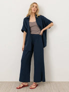 Rose & Lee Co Coastal Pants, Navy Pants
