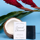 Rose & Lee Co Coconut Charcoal Facial Soap, Superfood Spirulina + Fruit Oil Bath & Body