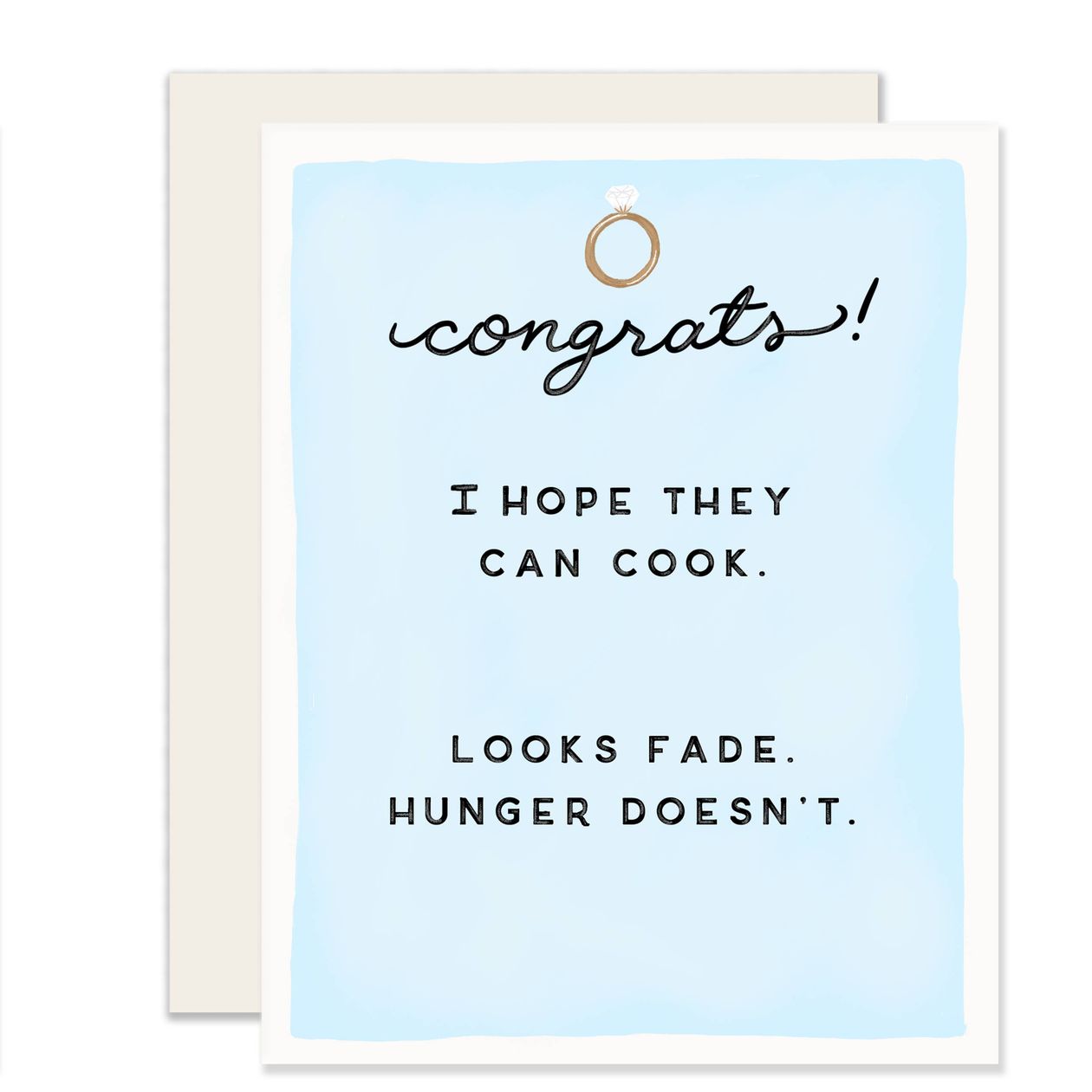 Hope They Can Cook Congrats Card