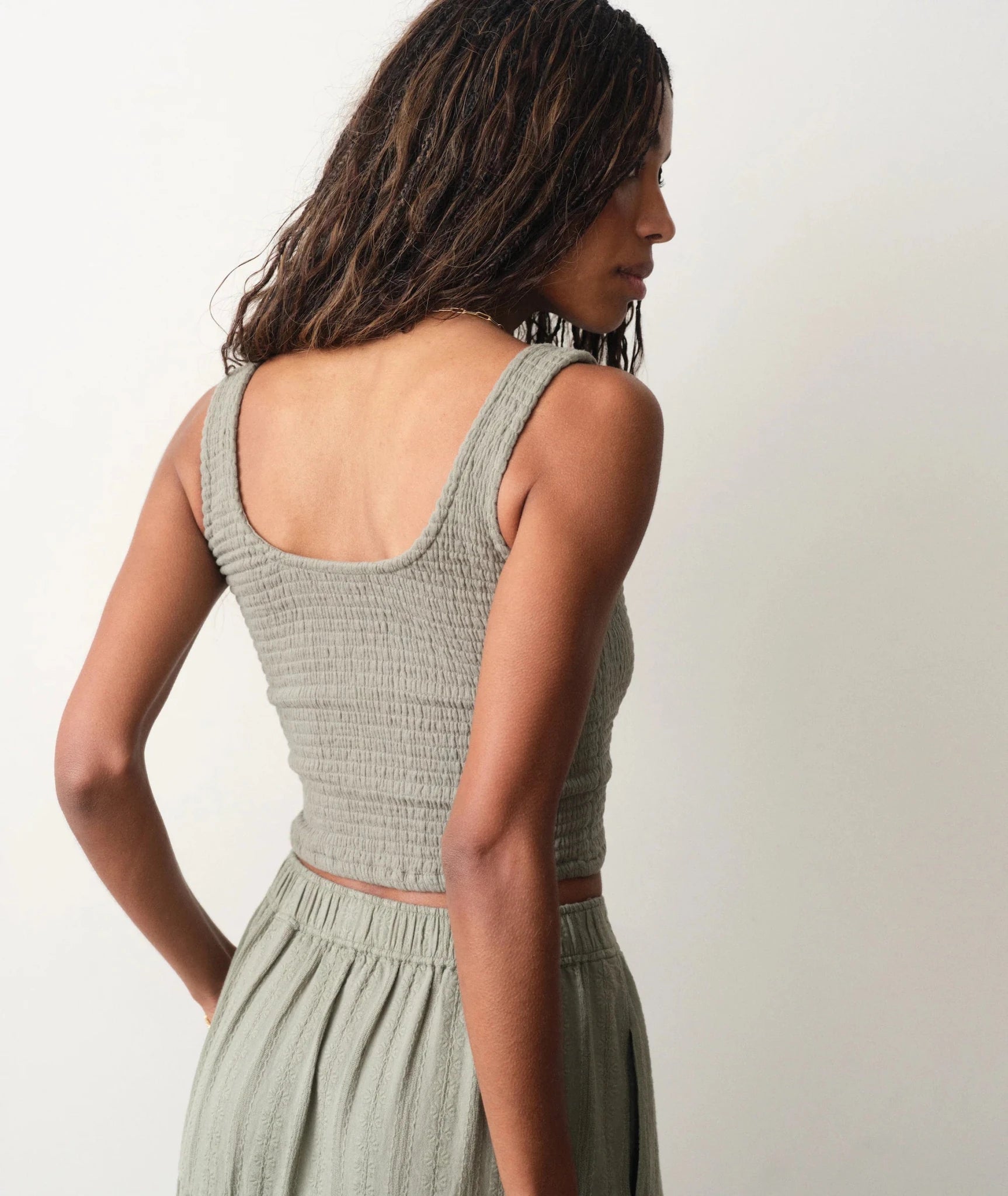 Rose & Lee Co Coralina Tank, Sage by Marine Layer Tanks