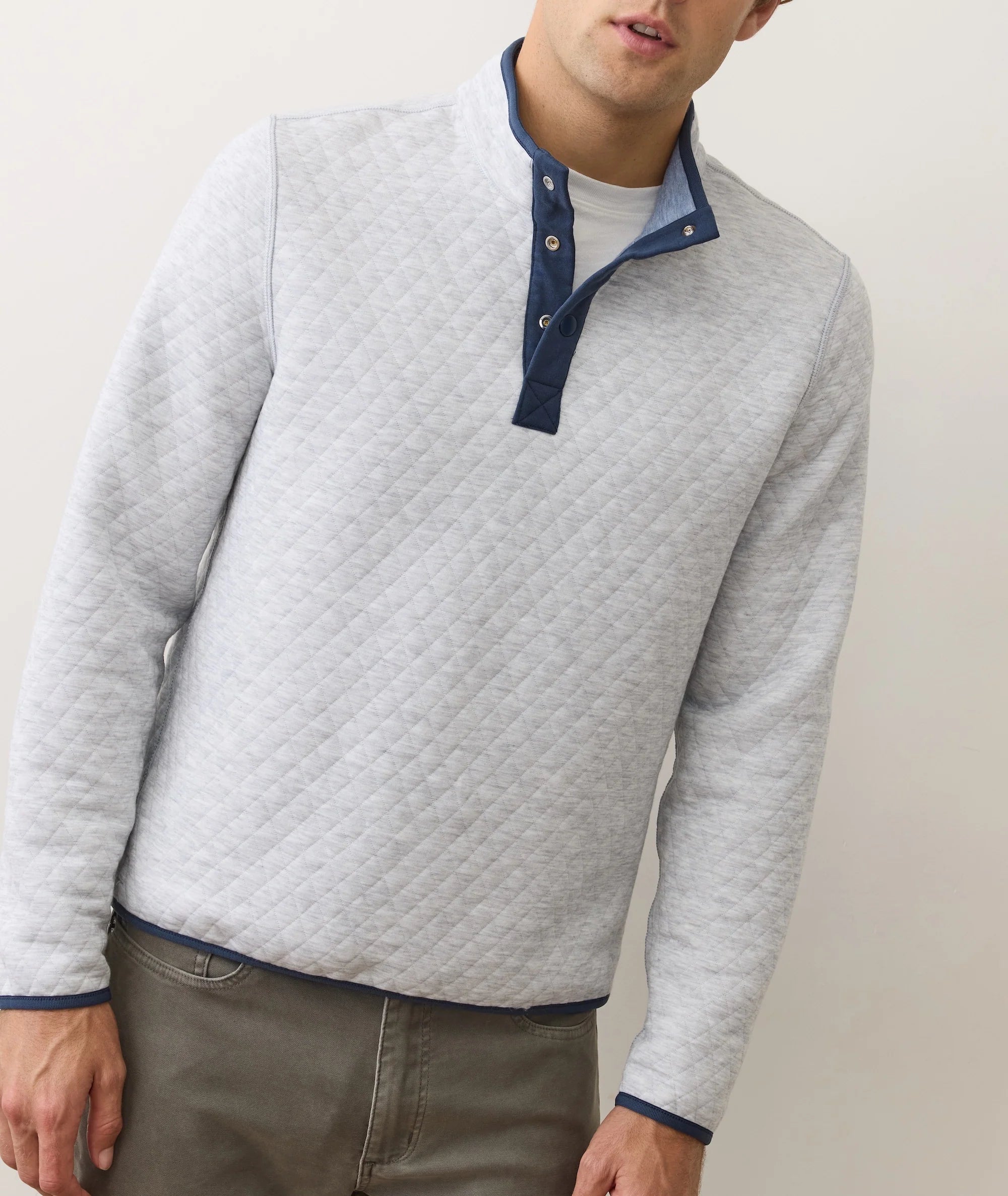 Blue & Grey Reversible Pullover